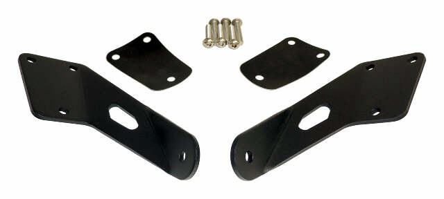 RT Off-Road LED light bar license plate bracket kit fits 1997-2006 Jeep Wrangler black steel no cutting RT28082