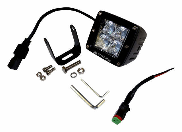 RT Off-Road LED Cube Spot Lamp - RT28086 universal black aluminum stainless steel