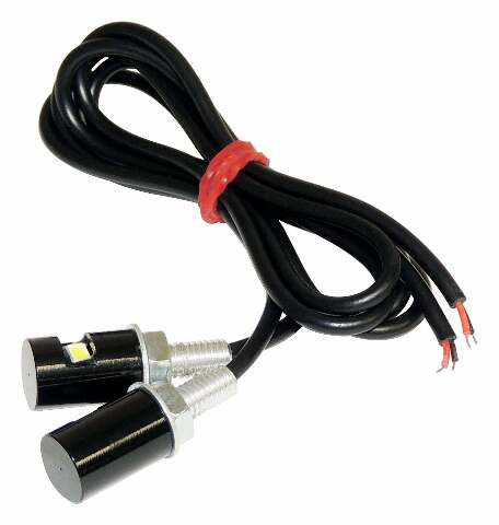 RT Off-Road LED License Plate Bolt Light Set - RT28102 universal black steel plastic rubber stainless steel