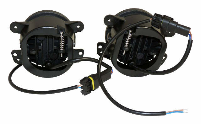 RT Off-Road bumper fits 2010-2020 Dodge Journey, 2010-2012 Jeep Wrangler, 2011-2016 Fiat Freemont black plastic 9005 bulbs RT28107