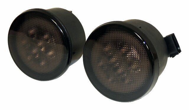 RT Off-Road LED Parking Light Set - RT28108 fits 2007-2018 Jeep Wrangler black plastic