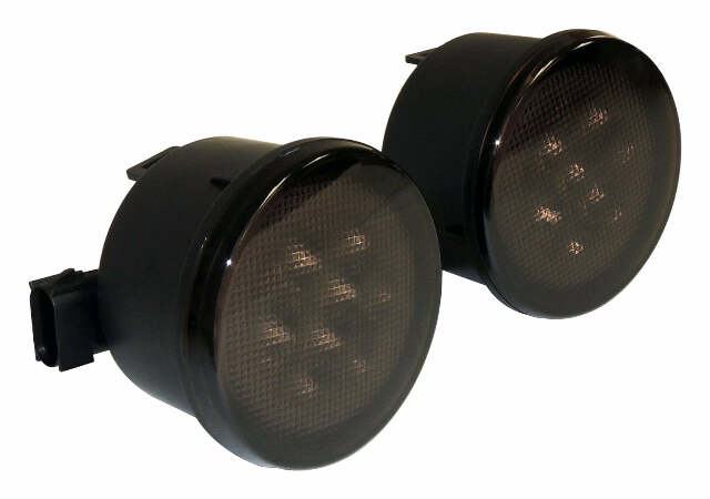 RT Off-Road LED Parking Light Set - RT28108 fits 2007-2018 Jeep Wrangler black plastic