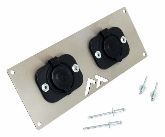 RT Off-Road Switch Plate - RT29009 universal black stainless steel plastic