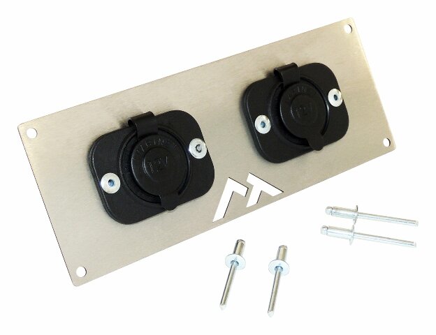 RT Off-Road Switch Plate - RT29009 universal black stainless steel plastic