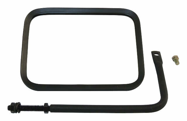 RT Off-Road mirror kit fits 1976-1983 Jeep CJ5, 1976-1986 Jeep CJ7, 1981-1986 Jeep CJ8 black plastic rubber powder coat RT30004