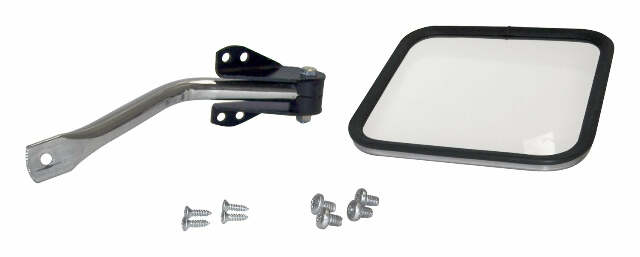RT Off-Road mirror kit fits Jeep CJ5/CJ6/CJ7/CJ8 stainless steel chrome polished RT30006