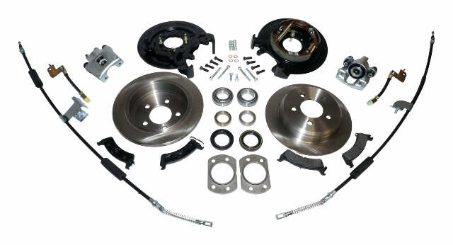 RT Off-Road brake component fits 1997-2006 Jeep Wrangler black unpainted steel rubber RT31045