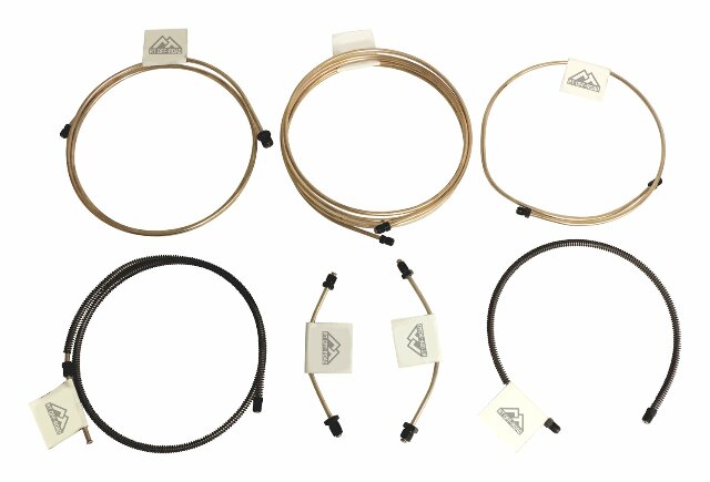 RT Off-Road brake component fits 1997-2006 Jeep Wrangler black copper steel RT31052