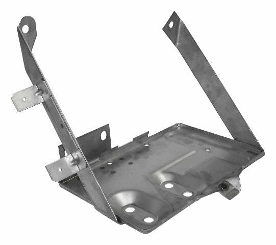 RT Off-Road Battery Tray - RT34087 fits 1976-1983 Jeep CJ5, 1976-1986 Jeep CJ7, 1981-1986 Jeep CJ8 stainless steel