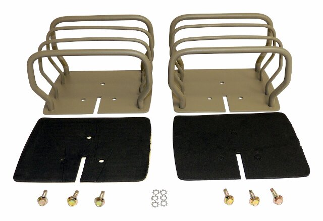 RT Off-Road Tail Light Guard Set - RT34098 fits 1976-1986 Jeep CJ7, 1981-1986 Jeep CJ8, 1987-2006 Jeep Wrangler titanium metal