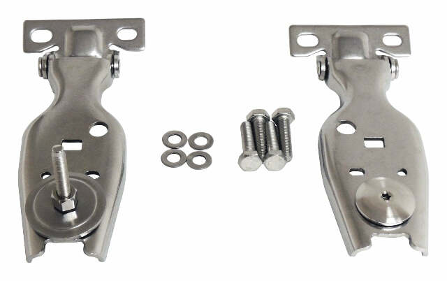 RT Off-Road hinge kit fits 2007-2018 Jeep Wrangler stainless steel includes hardware RT34104