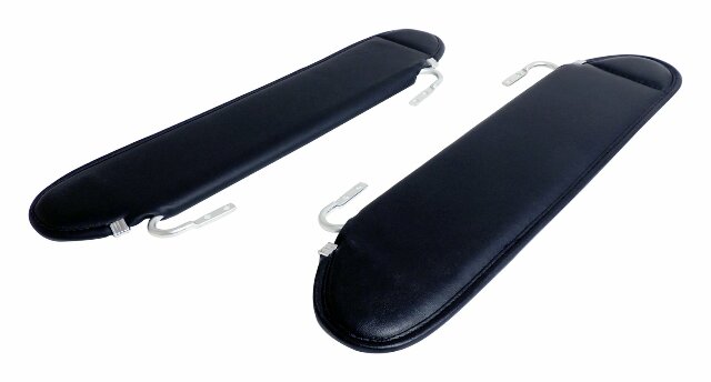 RT Off-Road RT52005 Sun Visor Set for 1987-1995 YJ Wrangler Black Sun Visor Set fits 1987-1995 Jeep Wrangler