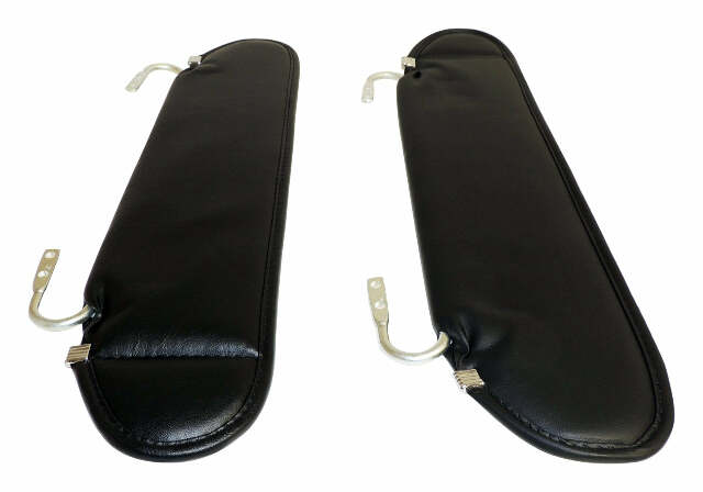 RT Off-Road RT52005 Sun Visor Set for 1987-1995 YJ Wrangler Black Sun Visor Set fits 1987-1995 Jeep Wrangler