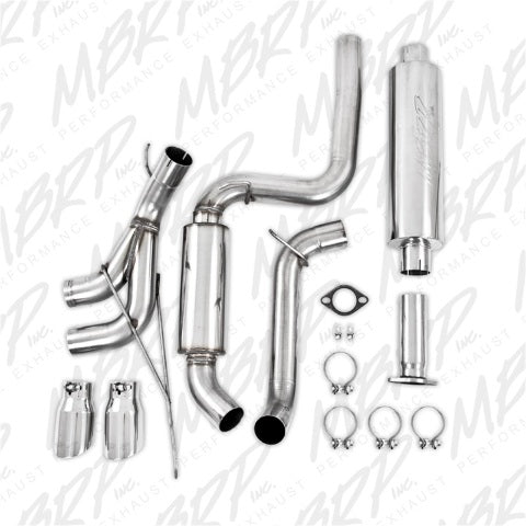 MBRP cat-back exhaust system fits 2013-2018 Ford 3 inch Armor Plus Series T409 stainless steel S4200409