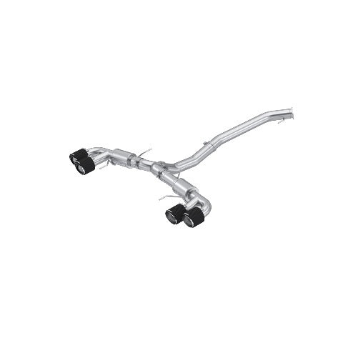 MBRP exhaust tip 3.5 inch dual split rear exit Armor Pro Series T304 stainless steel carbon fiber tip S44073CF
