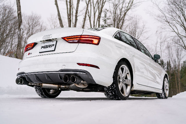 MBRP cat-back exhaust system fits Audi F-150 Armor Pro Series T304 stainless steel carbon fiber tip S46013CF