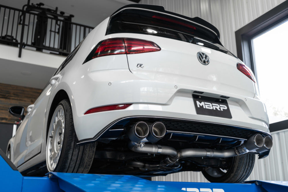 MBRP cat-back exhaust system fits 2015-2019 VW Armor Pro Series T304 stainless steel carbon fiber tip S46033CF