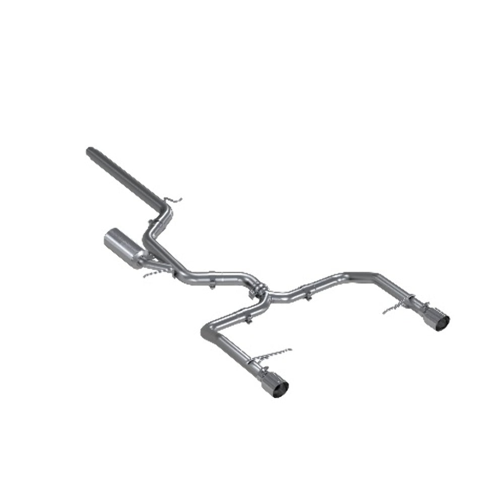 Fits 2019-2021 Volkswagen Jetta 3" Cat Back, Dual Split Rear, T304 - S4608304