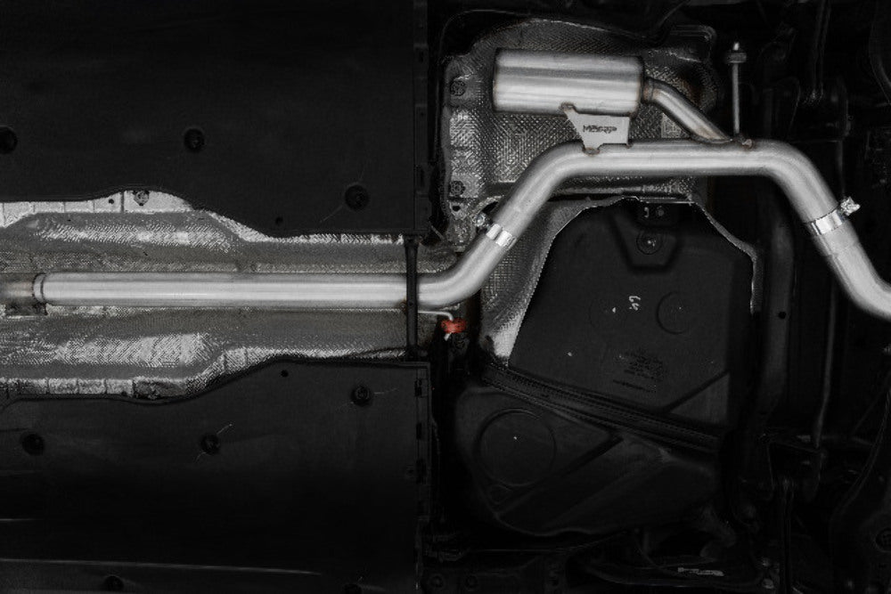 MBRP cat-back exhaust system fits 2022-2023 VW 2.5 inch dual split rear exit Armor Pro Series T304 stainless steel S4615304