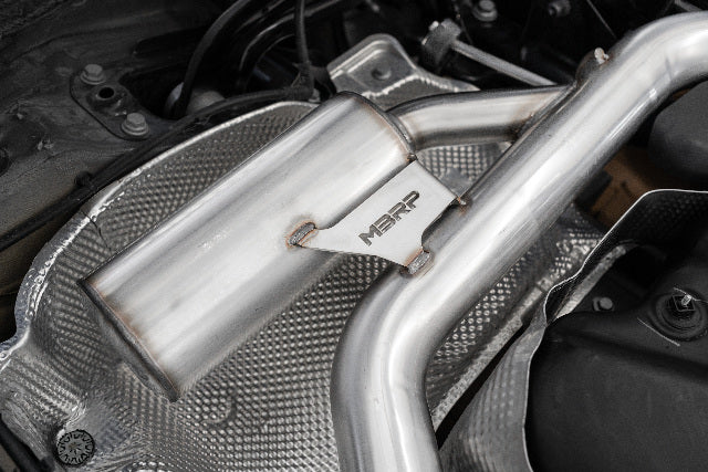 MBRP cat-back exhaust system fits 2022-2024 VW 2.5 inch dual split rear exit Armor Pro Series T304 stainless steel S4617304