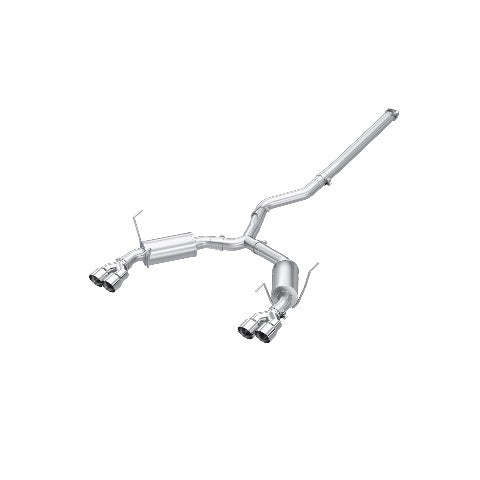 MBRP cat-back exhaust system fits Subaru WRX dual split rear exit Armor Pro Series T304 stainless steel S4807304