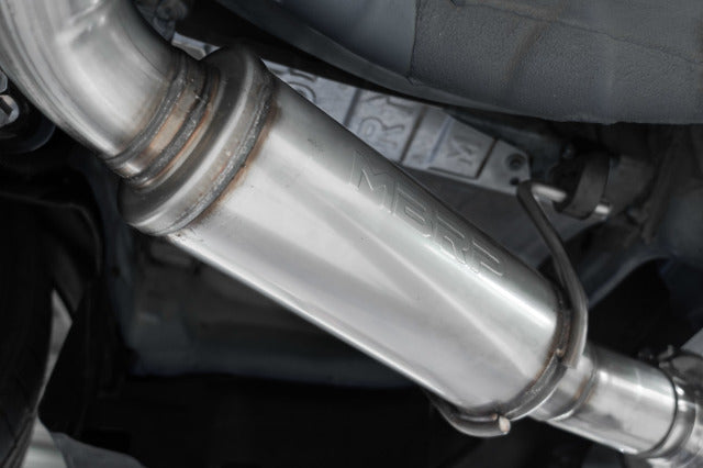 MBRP cat-back exhaust system fits 2022-2024 Subaru WRX single rear exit Armor Pro Series T304 stainless steel carbon fiber tip S48093CF
