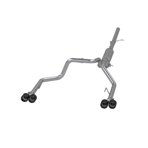 MBRP cat-back exhaust system fits 2019-2023 Chevy Silverado 1500 2.5 inch dual split rear exit Armor Pro Series T304 stainless steel S50053CF