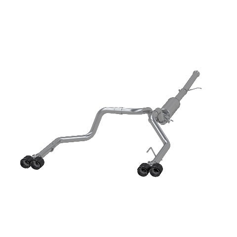 MBRP cat-back exhaust system fits 2019-2023 Chevy Silverado 1500 2.5 inch dual split rear exit Armor Pro Series T304 stainless steel S50053CF