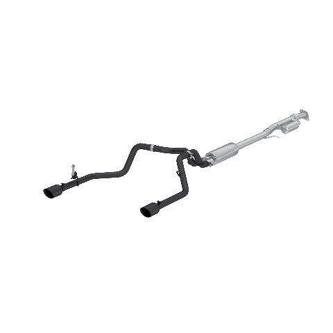 MBRP cat-back exhaust system fits 2019-2024 Chevy Silverado 1500 2.5 inch dual rear exit aluminized steel S5021BLK