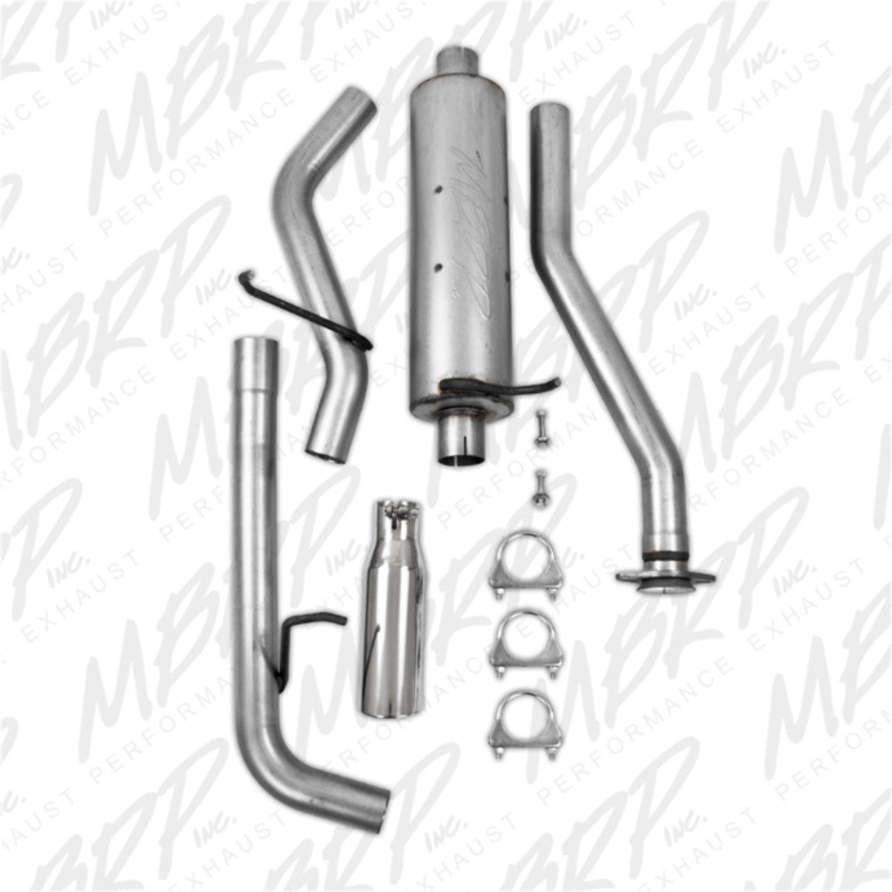 MBRP cat-back exhaust system fits 2004-2006 Chevy 2 inch single side exit aluminized steel S5046AL