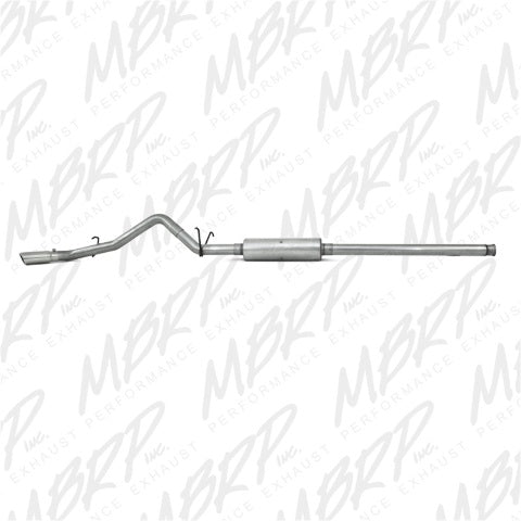 MBRP cat-back exhaust system fits 2010-2013 Chevy Silverado 1500 3 inch single side exit aluminized steel S5054AL