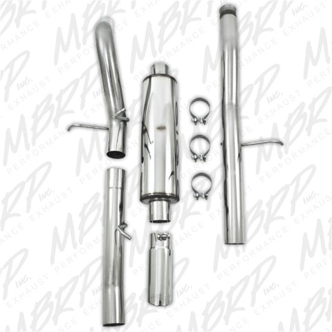 MBRP cat-back exhaust system fits 2009-2013 Chevy 3 inch single side exit Armor Plus Series T409 stainless steel S5060409