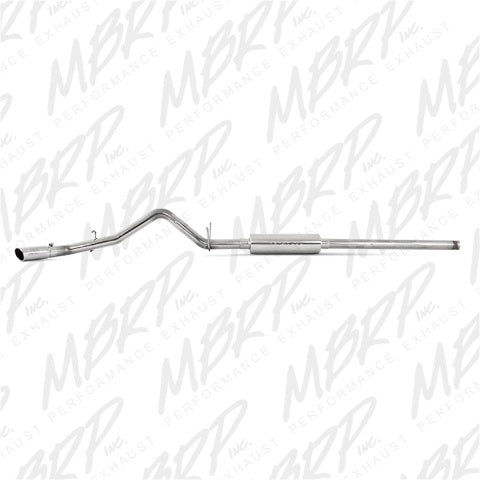 MBRP cat-back exhaust system fits Chevy Silverado 1500 single side exit Armor Plus Series T409 stainless steel S5070409
