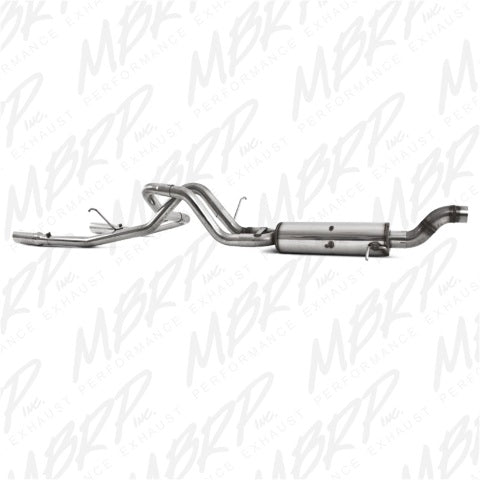 MBRP cat-back exhaust system fits 2009-2012 Chevy 2 inch dual rear exit Armor Plus Series T409 stainless steel S5074409