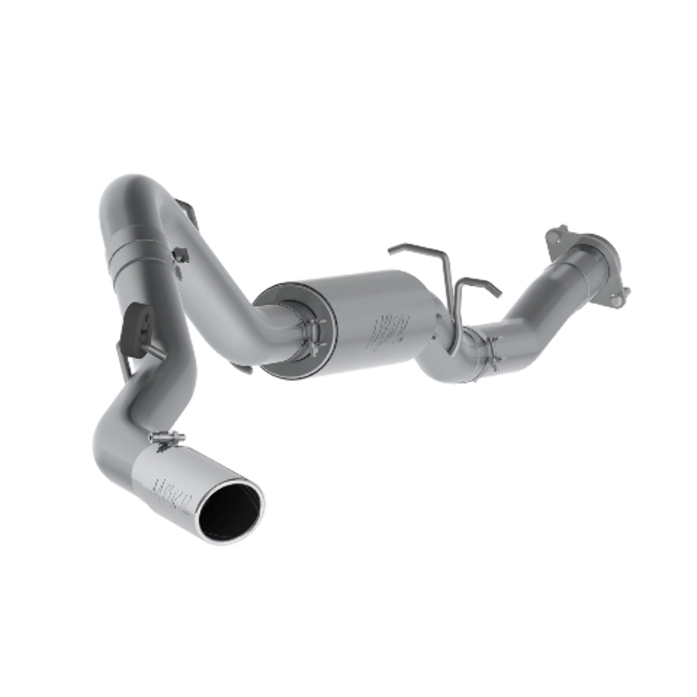 MBRP cat-back exhaust system fits Chevy Silverado 2500 single side exit Armor Plus Series T409 stainless steel S5078409