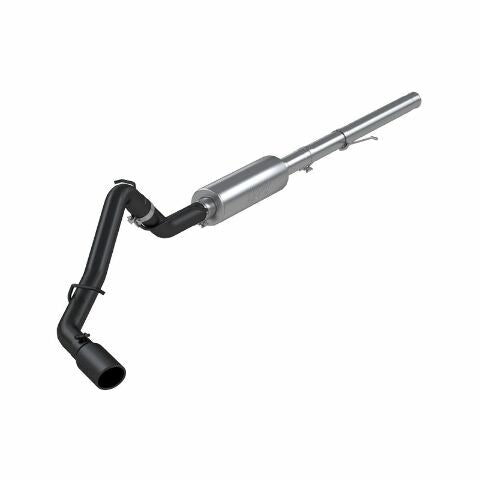 MBRP cat-back exhaust system fits Chevy Silverado 1500 single side exit aluminized steel S5080BLK