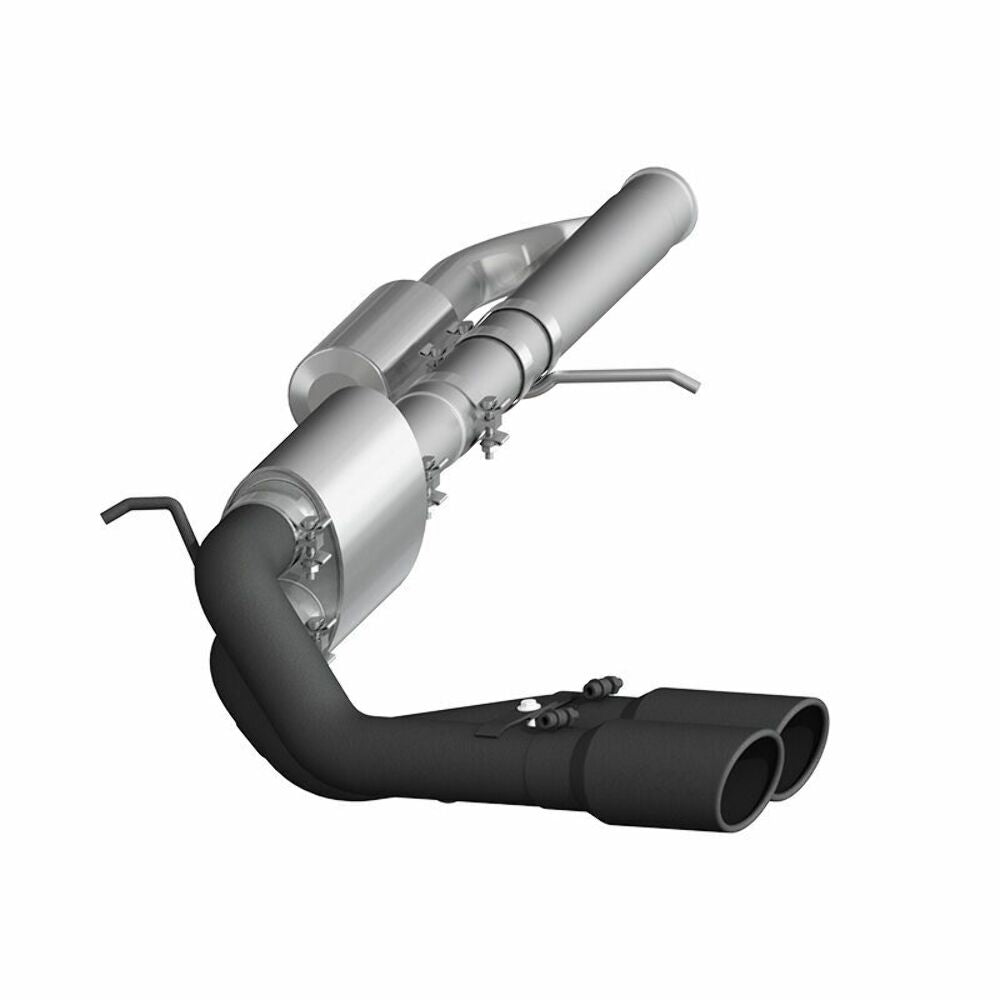 MBRP cat-back exhaust system fits 2015-2018 Chevy Silverado 1500 aluminized steel S5081BLK