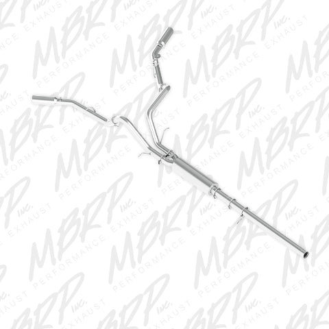 MBRP cat-back exhaust system fits 2015-2018 Chevy Silverado 1500 aluminized steel S5082AL