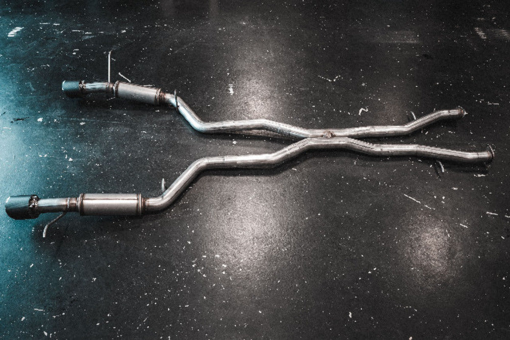 MBRP cat-back exhaust system fits 2018-2022 Dodge dual rear exit Armor Pro Series T304 stainless steel S51053CF