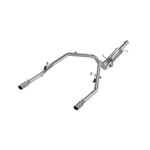 MBRP cat-back exhaust system fits Dodge Ram 1500 2 inch dual split rear exit Armor Plus Series T409 stainless steel S5108409