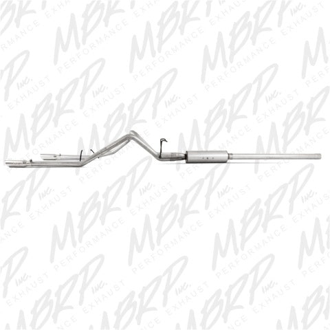 Fits 2007-2008 Dodge Ram 1500 2 1/2in. Cat Back; Dual Split Rear; AL - S5126AL