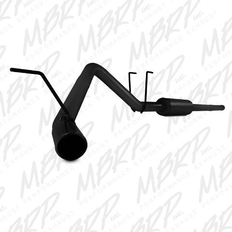 MBRP cat-back exhaust system fits 2009-2010 Dodge Ram 1500 3 inch single side exit aluminized steel black coated S5142BLK