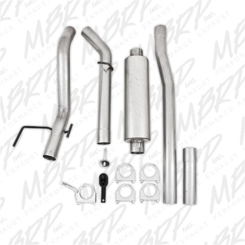 MBRP cat-back exhaust system fits 2006-2007 Dodge Ram 3500 3 inch single side exit aluminized steel S5148P