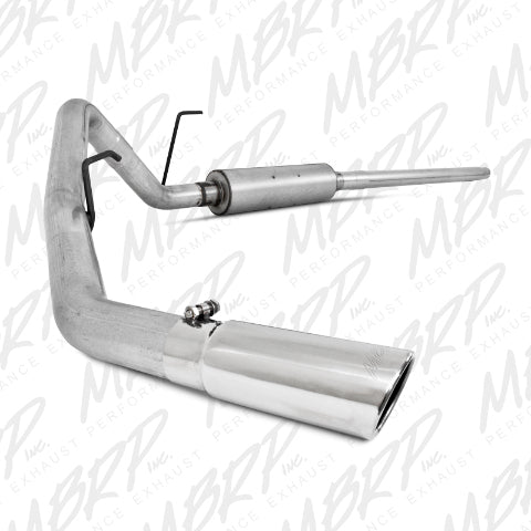 MBRP cat-back exhaust system fits 2004-2008 Ford F-150 3 inch single side exit aluminized steel S5200AL