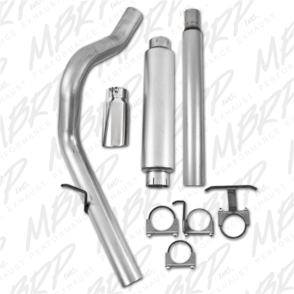 Fits 1999-2004 Ford F-250 Super Duty 4in. Cat Back; Single Side; AL - S5206AL