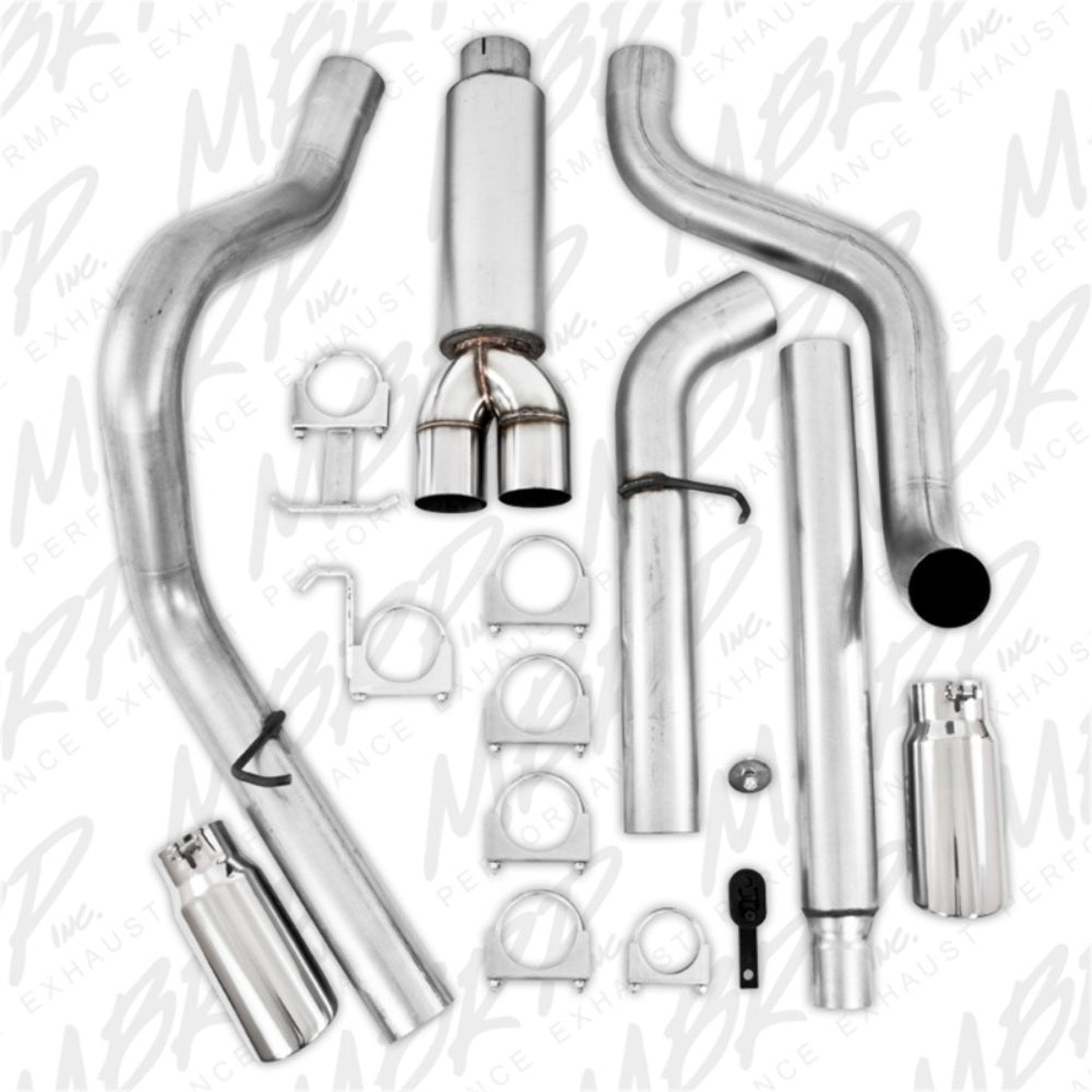 MBRP cat-back exhaust system fits 1999-2004 Ford F-350 4 inch aluminized steel S5208AL