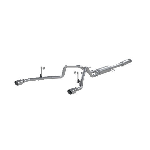 MBRP cat-back exhaust system fits 2021-2024 Ford F-150 3 inch dual side exit Armor Plus Series T409 stainless steel S5215409