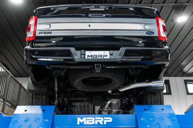 MBRP exhaust system fits 2021-2023 Ford F-150 3 inch single side exit aluminized steel S5221AL