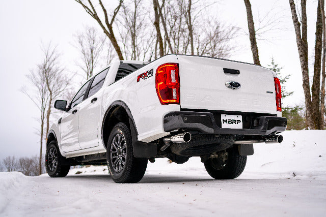 MBRP cat-back exhaust system fits 2019-2023 Ford Ranger single side exit aluminized steel black coated S5223BLK