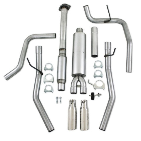 MBRP cat-back exhaust system fits 2011-2014 Ford F-150 2 inch dual rear exit aluminized steel S5234AL